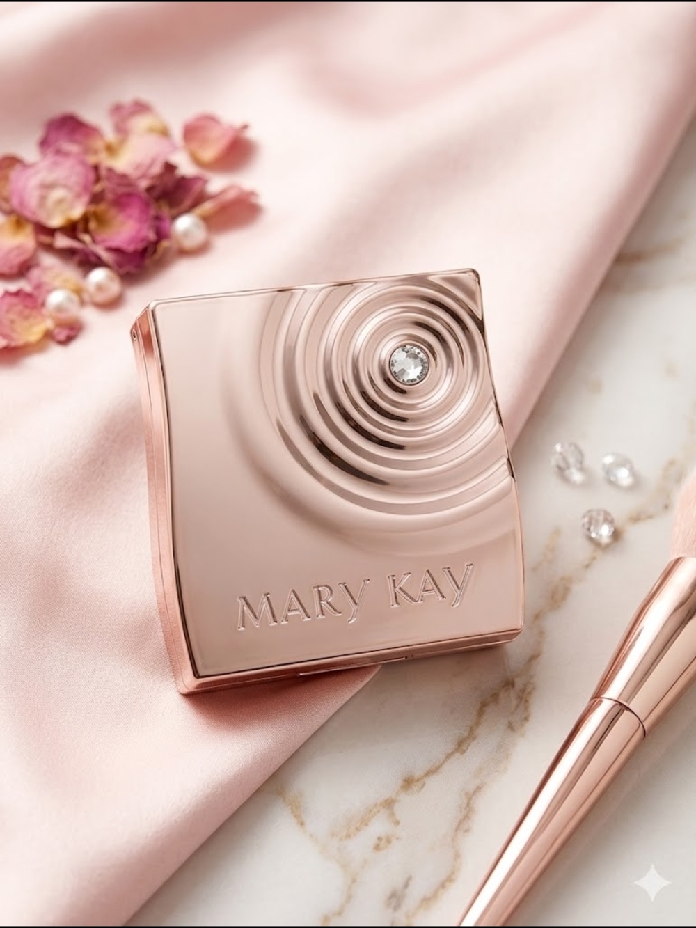 Mary Kay Rose Gold Magnetic Compact Mini Limited Edition Rare Balletcore Pink